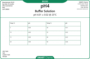 pH 4 Buffer Solution - SMART-Chemie basic label